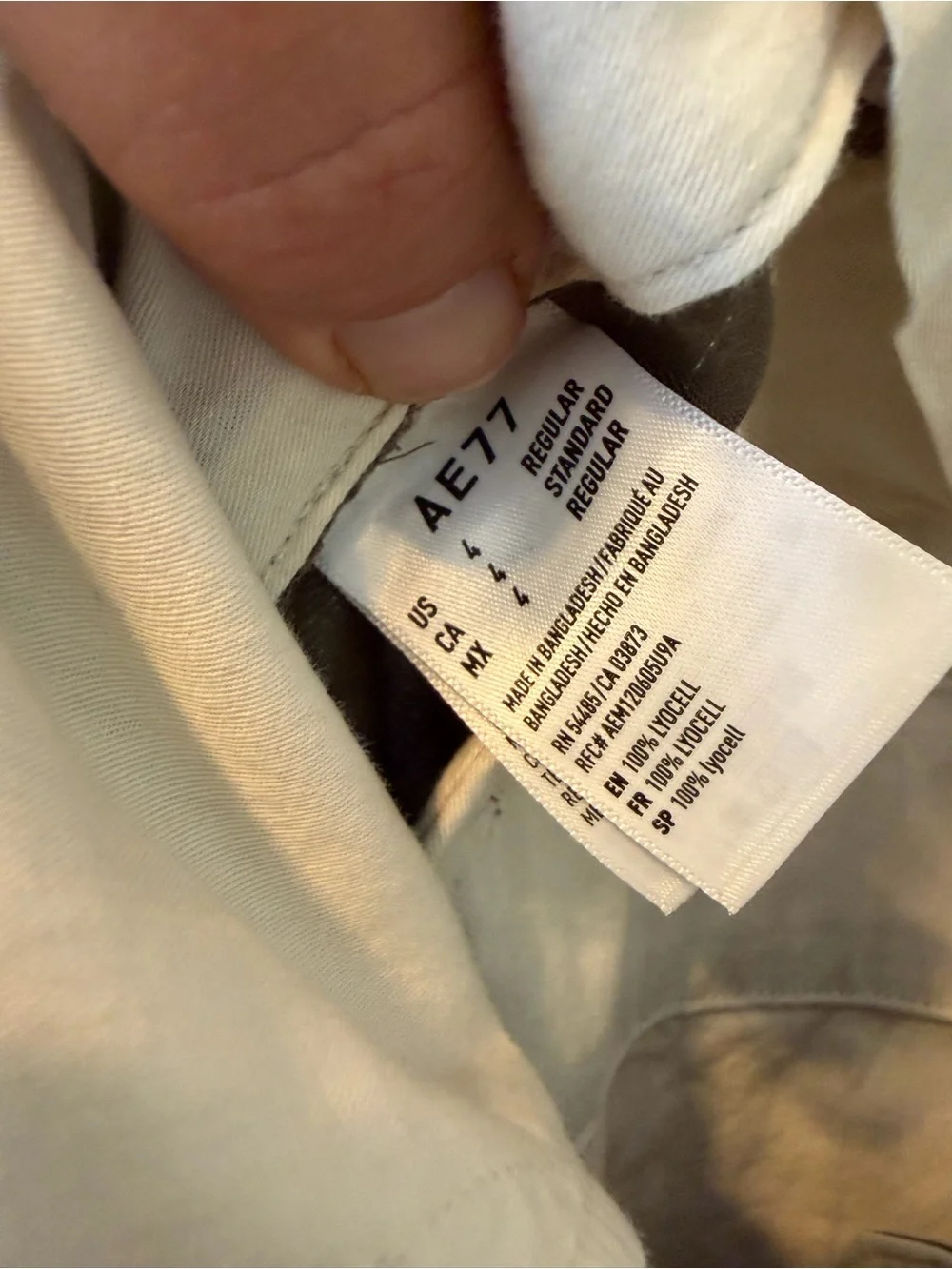 NWT AE77 Premium Pleated Trouser Pant Olive Size 4 Regular - Picture 15 of 16
